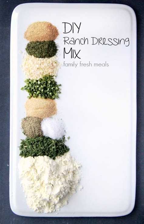 DIY Homemade Ranch Dressing Mix - Family Fresh Meals