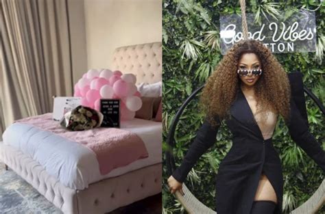 Surprise! Enhle Mbali Mlotshwa shows off her cute gifts [watch]