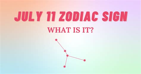 July 11 Zodiac Sign Explained | So Syncd