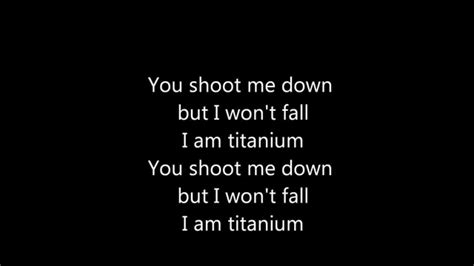 Titanium Lyrics - YouTube