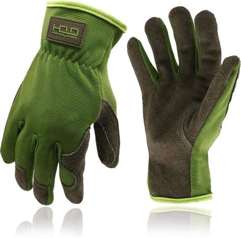 Guantes de trabajo para hombres y mujeres, guantes de jardinería de cuero de utilidad – Guantes ...