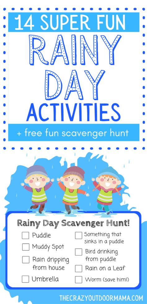 14 Fun OUTDOOR Rainy Day Play Activities for Kids (Toddlers Too ...