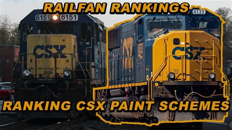 Ranking CSX Paint Schemes - YouTube