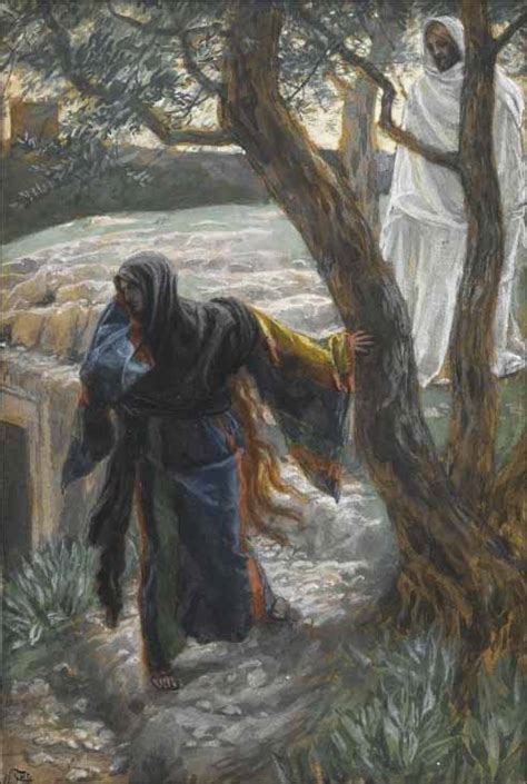 Jesus Appears to Mary Magdalene - Watching Holy Week Unfold with paintings by James Tissot