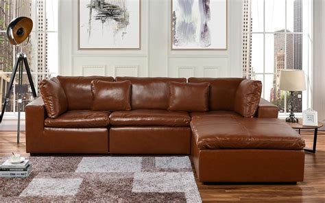 Camel Leather Couch Sectional : You'll find a wide variety of colors and textures light gray ...