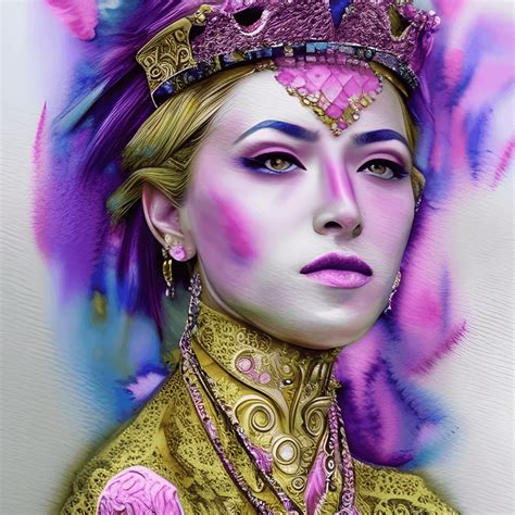 Empress Purple Watercolor Painting · Creative Fabrica