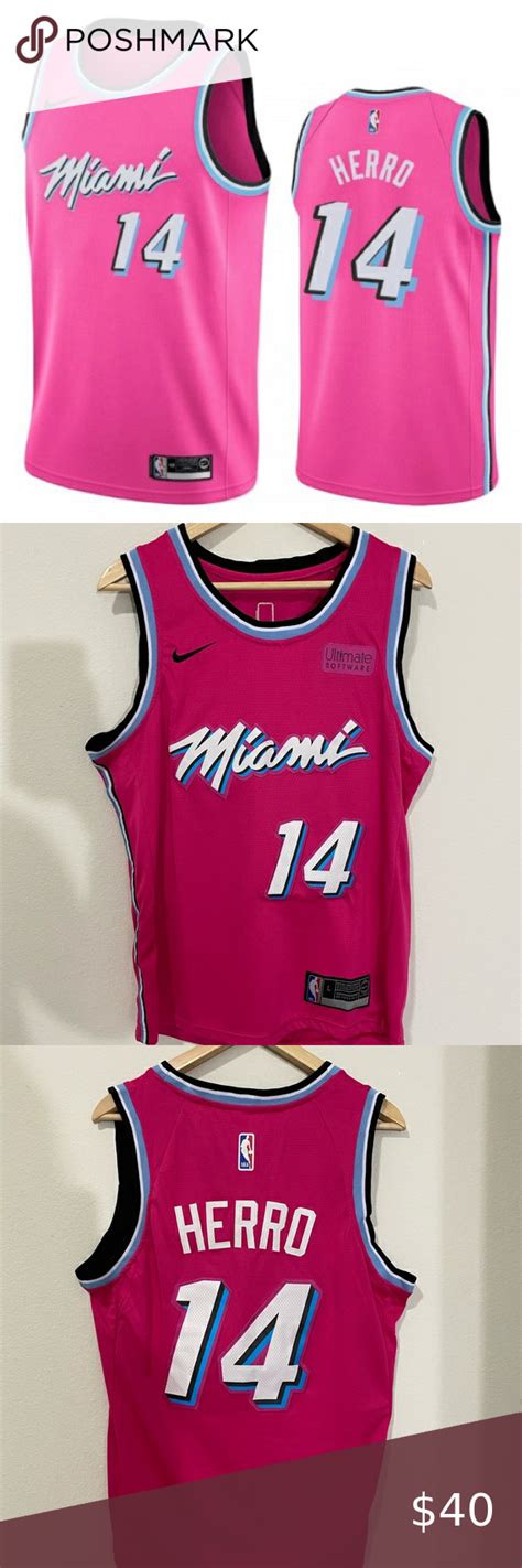 Miami Vice Pink Tyler herro Jersey | Miami vice, Kids shirts, Top shirt