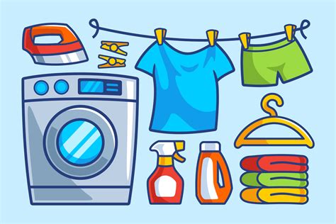 Washing Machine Laundry Cartoon Collection 5013554 Vector Art at Vecteezy