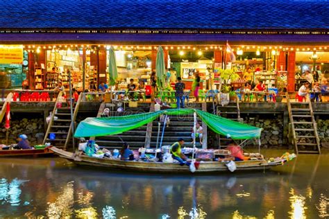 Amphawa floating market editorial stock image. Image of songkhram ...