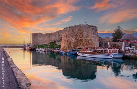 Kyrenia Castle view in Northern Cyprus Stock Photo | Adobe Stock