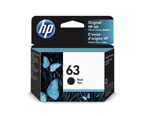 HP 63 Black Original Ink Cartridge (X4E31AN) - Walmart.com