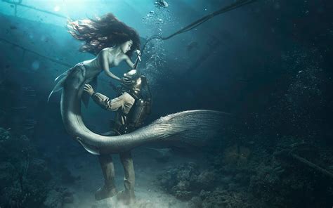 1280x1024 Diver and The Mermaid 1280x1024 Resolution HD 4k Wallpapers, Images, Backgrounds ...