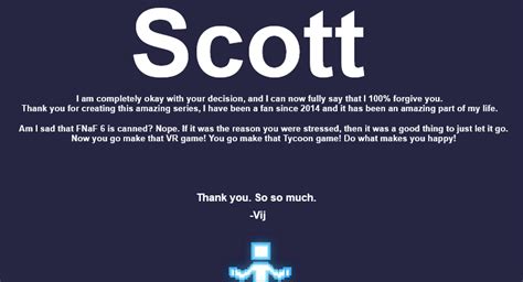 Scott Cawthon Retiring : Prizesuet On Twitter Fuck Man Scott Cawthon Just Announced His ...