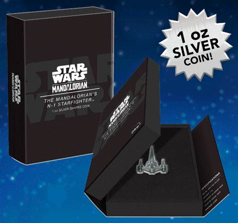 The Mandalorian's N-1 Starfighter 1oz Silver Coin - LIMITED EDITION: 3000
