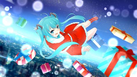 Hatsune Miku Christmas Wallpapers - Top Free Hatsune Miku Christmas Backgrounds - WallpaperAccess