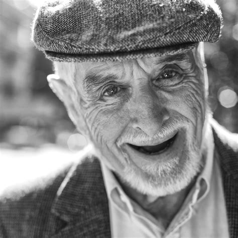 Headshot of smiling old man in black and white. | Man photography, Black and white makeup, Headshots