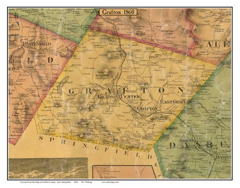 Grafton County NH Single Map Reprints