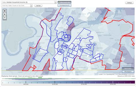 Chattanooga, TN Neighborhood Map - Income, House Prices, Occupations ...