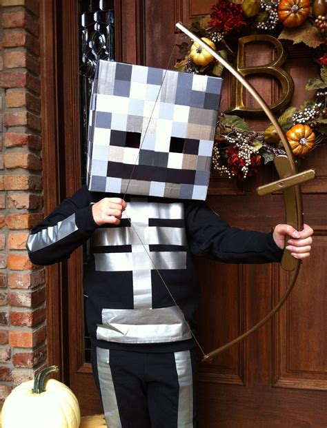 halloween costumes 2018. Homemade Minecraft Skeleton costume ...