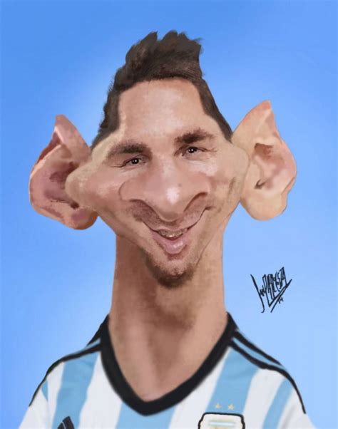 Caricatura de Leo Messi - Risa Sin Más