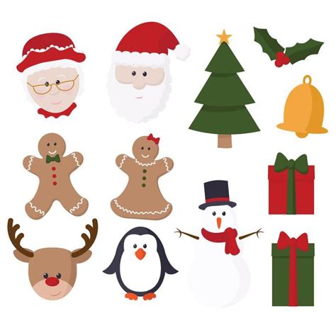 Premium Christmas Characters Clip Art & Digital Papers Set | Etsy ...