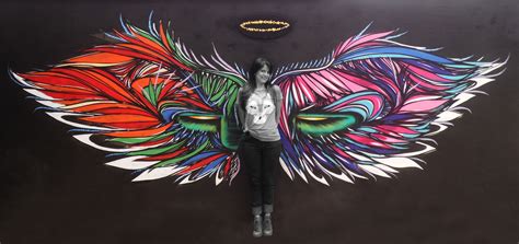 Pin by phoebe on 手绘 (With images) | Graffiti wall art, Wings art ...