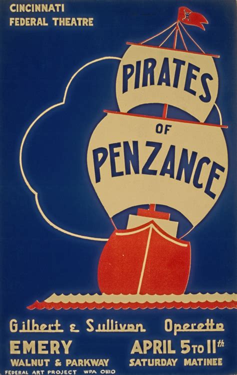 Vintage Pirates Of Penzance Poster Free Stock Photo - Public Domain Pictures