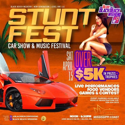 Stunt Fest 2023 Car Show & Music Festival, MS Coast Coliseum and ...