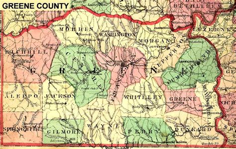 Greene County, Pennsylvania: Maps and Gazetteers