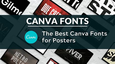 Best Canva Fonts for Posters - Blogging Guide