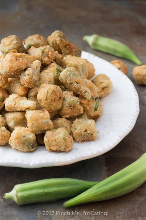 Classic Southern Fried Okra with Cornmeal - Pinch me, I'm eating