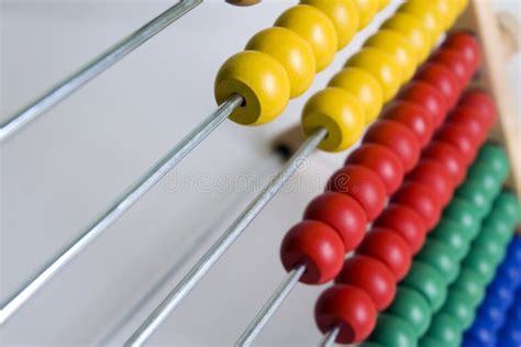 Traditional Abacus with Colorful Wooden Beads Stock Photo - Image of count, mathematics: 164364574