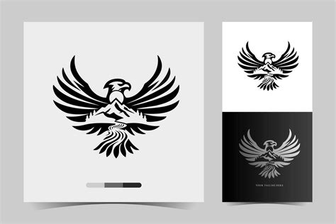 a black and white eagle logo with a white background 36418852 Vector ...