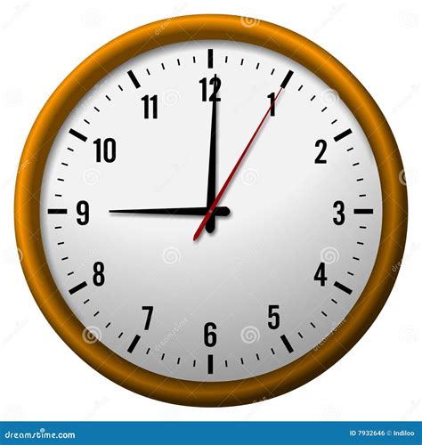 9 O'clock Royalty Free Stock Image - Image: 7932646