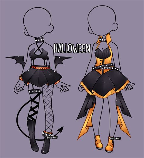 Halloween outfit adopt [CLOSE] by Miss-Trinity on DeviantArt | Drawing ...