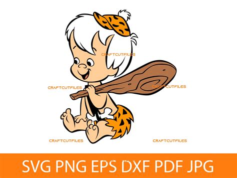 Bam Bam Flinstone SVG PNG EPS Dxf Pdf Jpg Vector - Etsy Israel