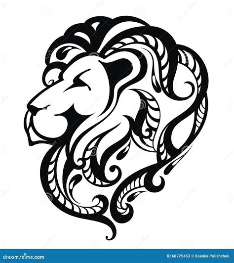 Lion Head Icon stock vector. Illustration of heraldry - 68725453