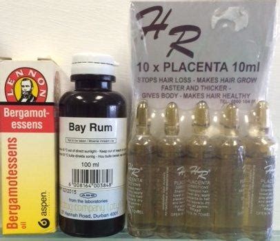 Hair Treatments - Placenta - Bay Rum - Bergamot Essence - Hair Growth Combo was sold for R150.00 ...