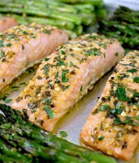 Baked Salmon with Asparagus (Sheet Pan) - Keto Cooking Christian