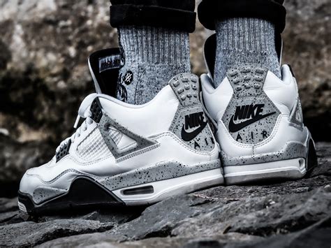 Nike Air Jordan 4 - White/Cement - 2016 (by... – Sweetsoles – Sneakers ...