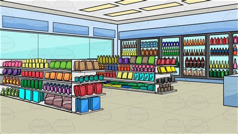 Inside A Convenience Store Background | Marketing images, Background, Merchandise design
