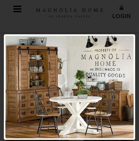 Magnolia dining table and chairs!