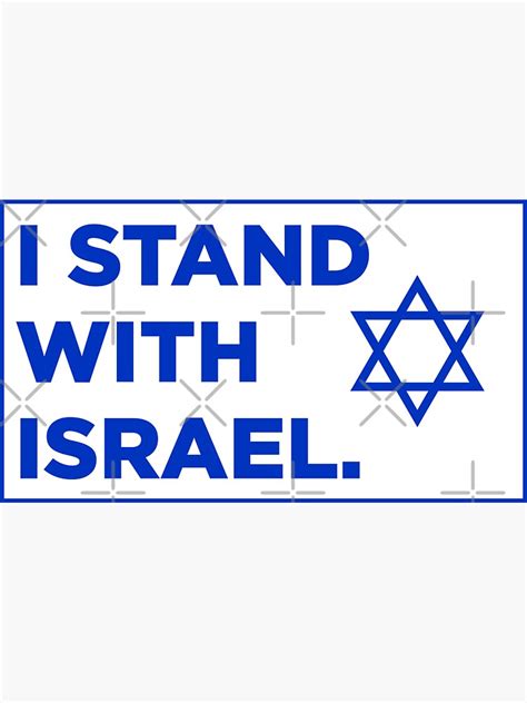 "I stand with Israel box" Sticker by drewsandler | Redbubble