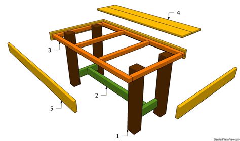 Garden Table Plans | Free Garden Plans - How to build garden projects