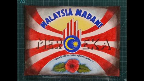 Poster Merdeka Malaysia Madani 2023 - vintage style - YouTube