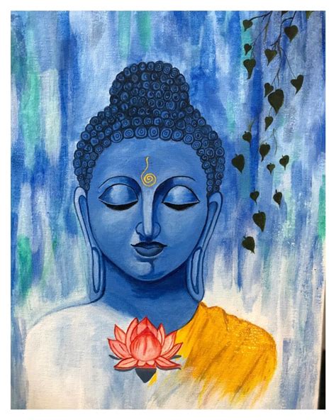 Glossy Canvas Budha Digital Wall Paintings, For Decoration, Size: 13 X 11 Inch at Rs 199 in Jaipur