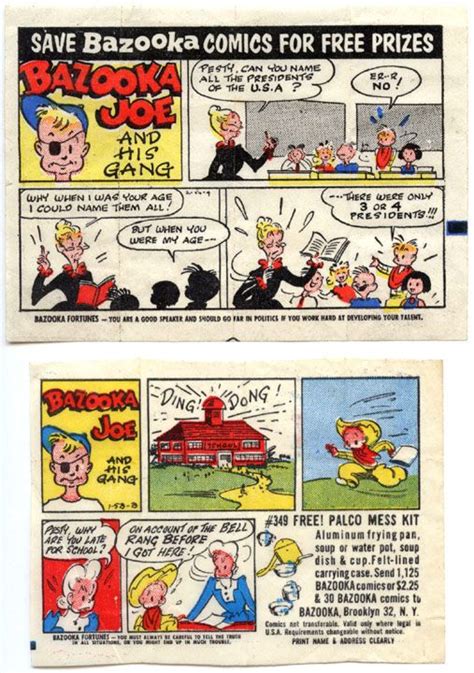 Bazooka Joe Comics #comics #vintage #bazooka #joe | Snoopy funny, Bazooka, Old school candy