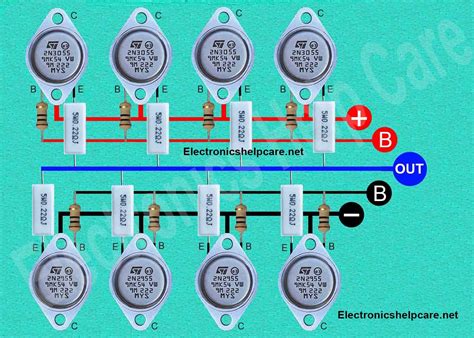 2n3055 and 2n2955 transistor amplifier - Electronics Help Care | Electronic circuit design ...