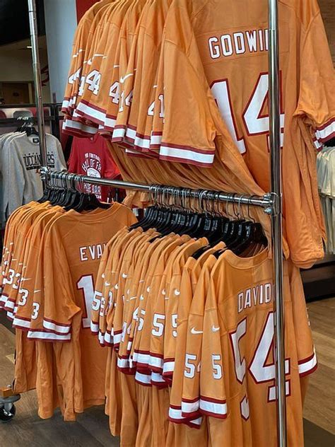 IN PHOTOS: Tom Brady’s Buccaneers creamsicle jersey goes on sale despite legendary QB’s ...