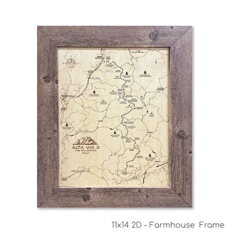 Alta via 2 Map, Hiking Map, Hiking Gift, Mountaineering Map, Climber ...